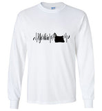 Yorkie Heartbeat Unisex Long Sleeve T-Shirt
