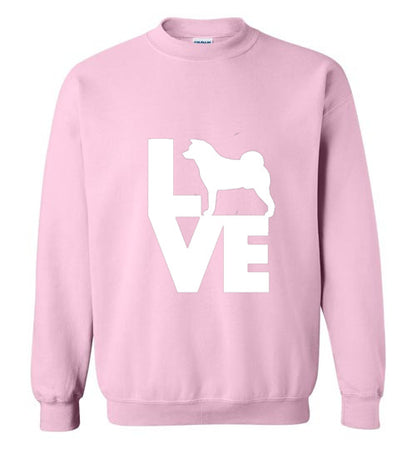 Gildan Crewneck Sweatshirt Love Akita