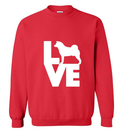 Gildan Crewneck Sweatshirt Love Akita