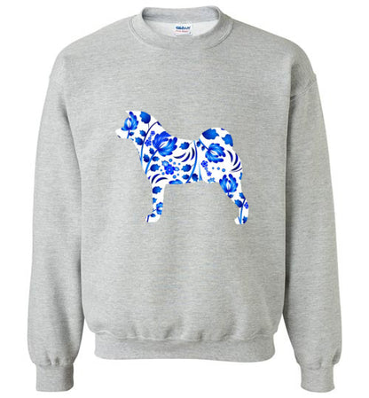 Glidan Akita Blue Floral Shirt - WagALotBowWow