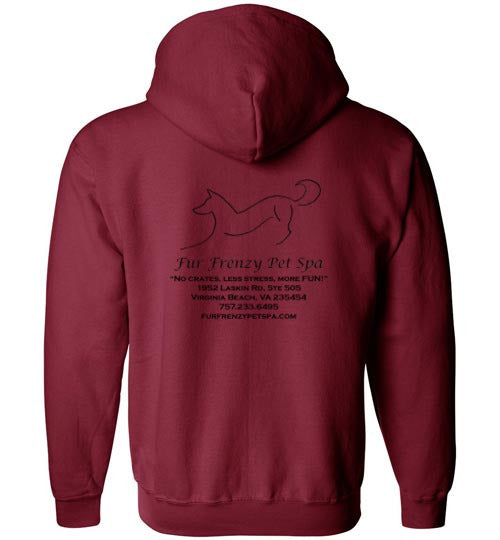 Fur Frenzy Pet Spa Unisex Gildan Zip Hoodie