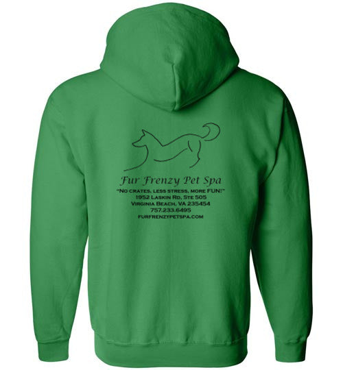 Fur Frenzy Pet Spa Unisex Gildan Zip Hoodie