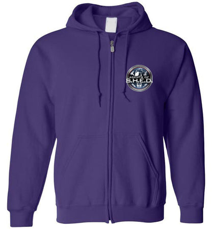 S.H.E.D Unisex Gildan Zip Hoodie