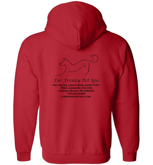 Fur Frenzy Pet Spa Unisex Gildan Zip Hoodie
