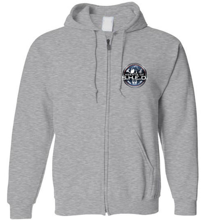 S.H.E.D Unisex Gildan Zip Hoodie