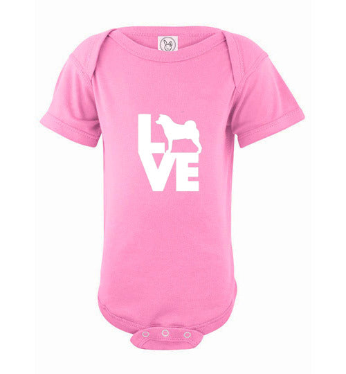 Infant/Toddler Akita Love Onsie