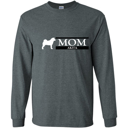 Akita Mom White Ultra Cotton Long Sleeve T-Shirt