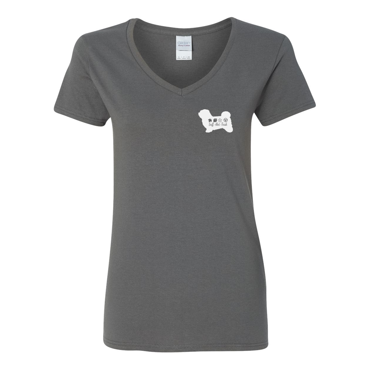 Havanese Scent F/B Women's V-Neck T-Shirt