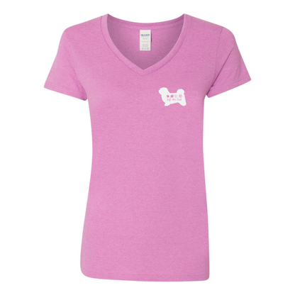 Havanese Scent F/B Women's V-Neck T-Shirt