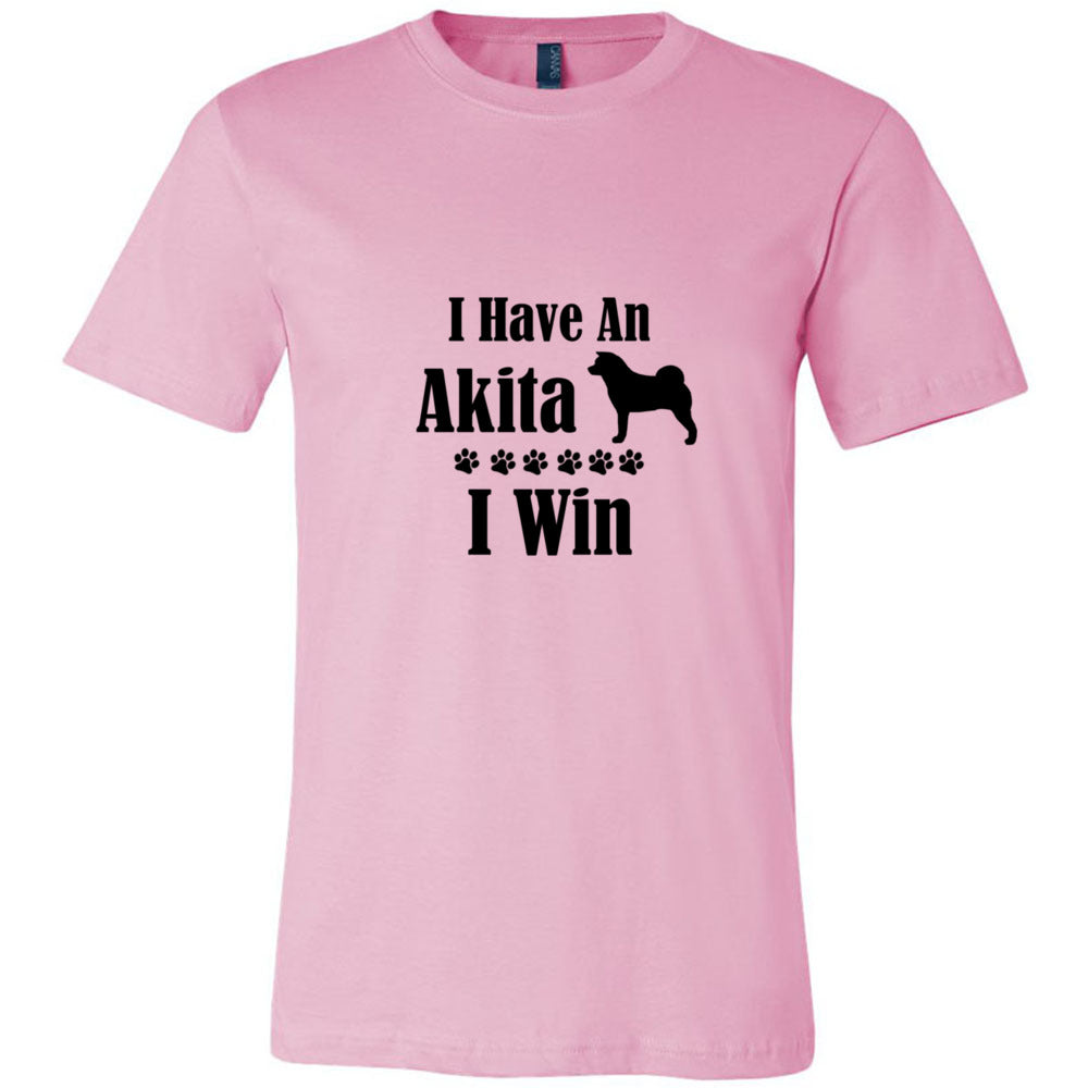 Have Akita I Win Unisex Short Sleeve Jersey Tee