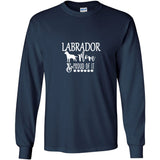 Labrador Proud of it (Mom/white) Gildan LS