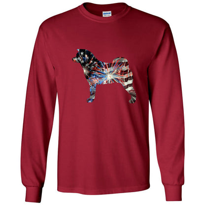 Patriotic Akita Gildan Unisex Ultra Cotton Long Sleeve T-Shirt