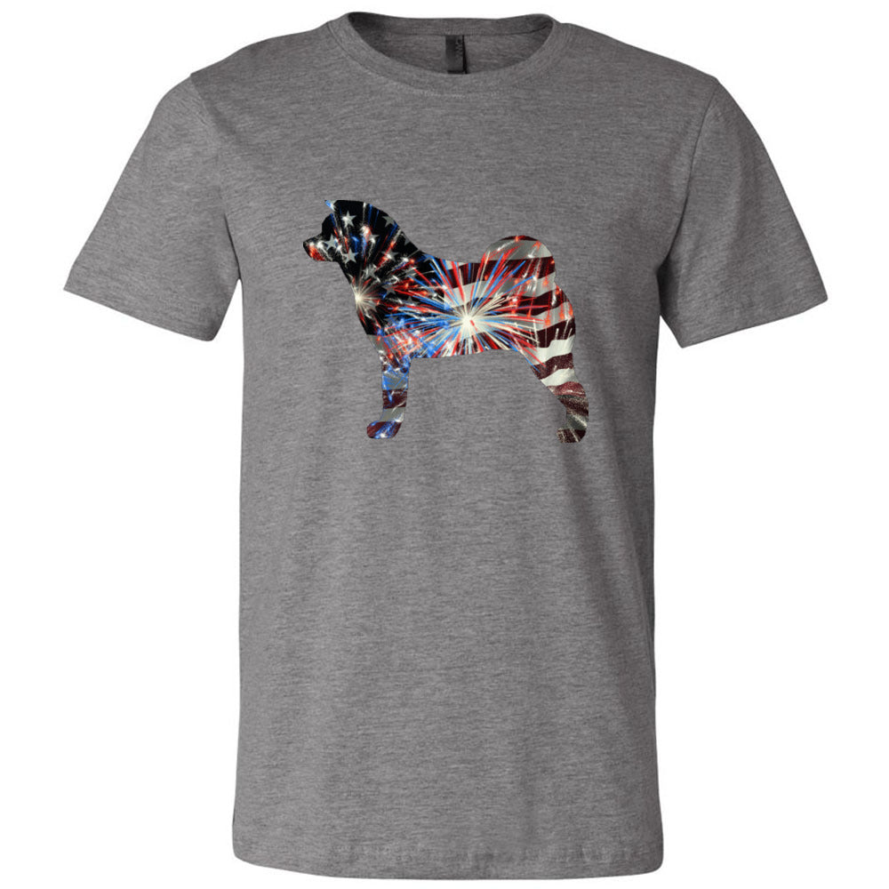 Patriotic Akita Unisex Short Sleeve Jersey Tee