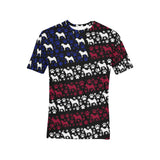 Akita Stars & Paws All Over Print T-Shirt