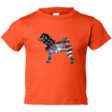 Patriotic Akita Rabbit Skins Unisex Toddler Cotton Jersey Tee