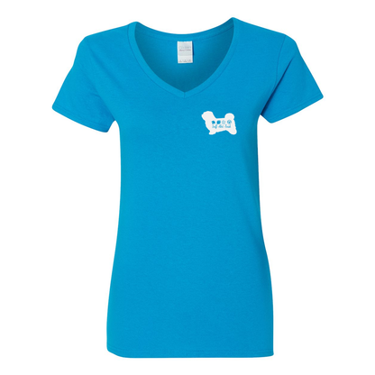 Havanese Scent F/B Women's V-Neck T-Shirt