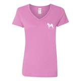 Akita Scent F/B Women's V-Neck T-Shirt