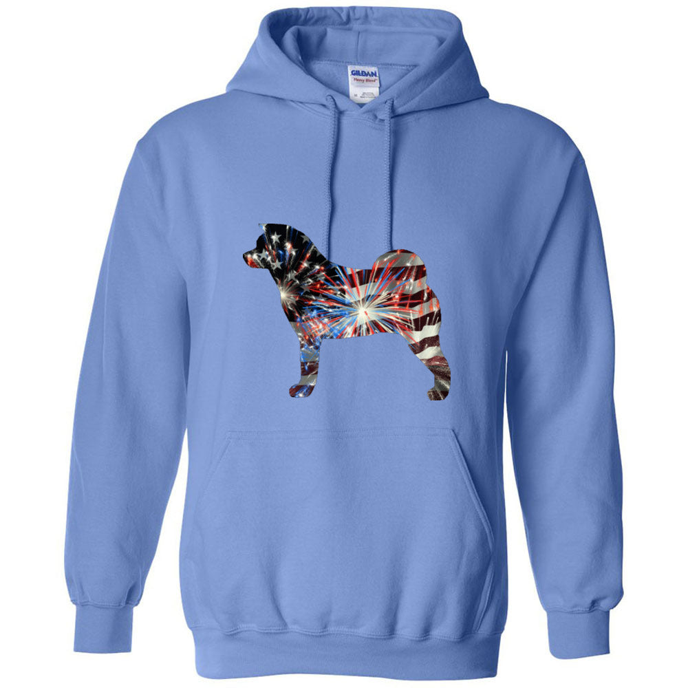 Patriotic Akita Gildan Unisex Heavy Blend Hooded Sweatshirt