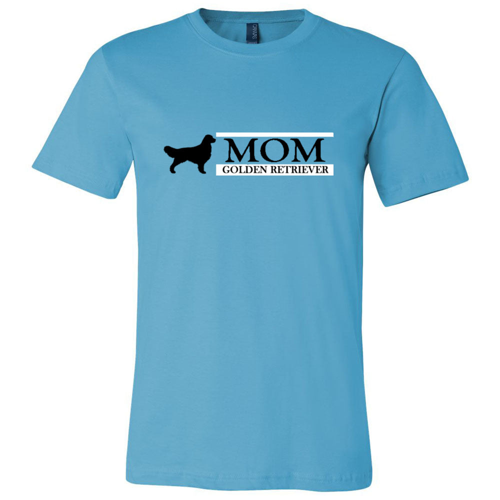 Golden Retriever Mom Black Unisex Short Sleeve Jersey Tee