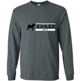 Akita Dad Black Ultra Cotton Long Sleeve T-Shirt