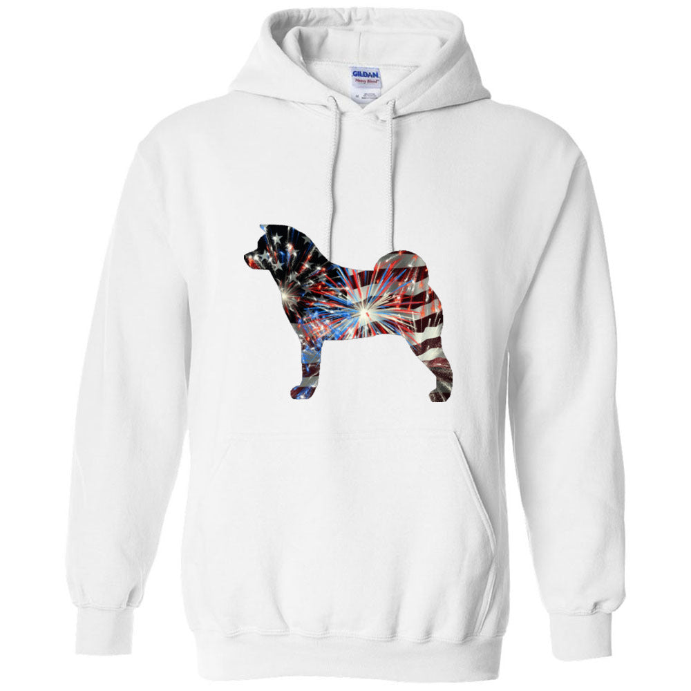 Patriotic Akita Gildan Unisex Heavy Blend Hooded Sweatshirt