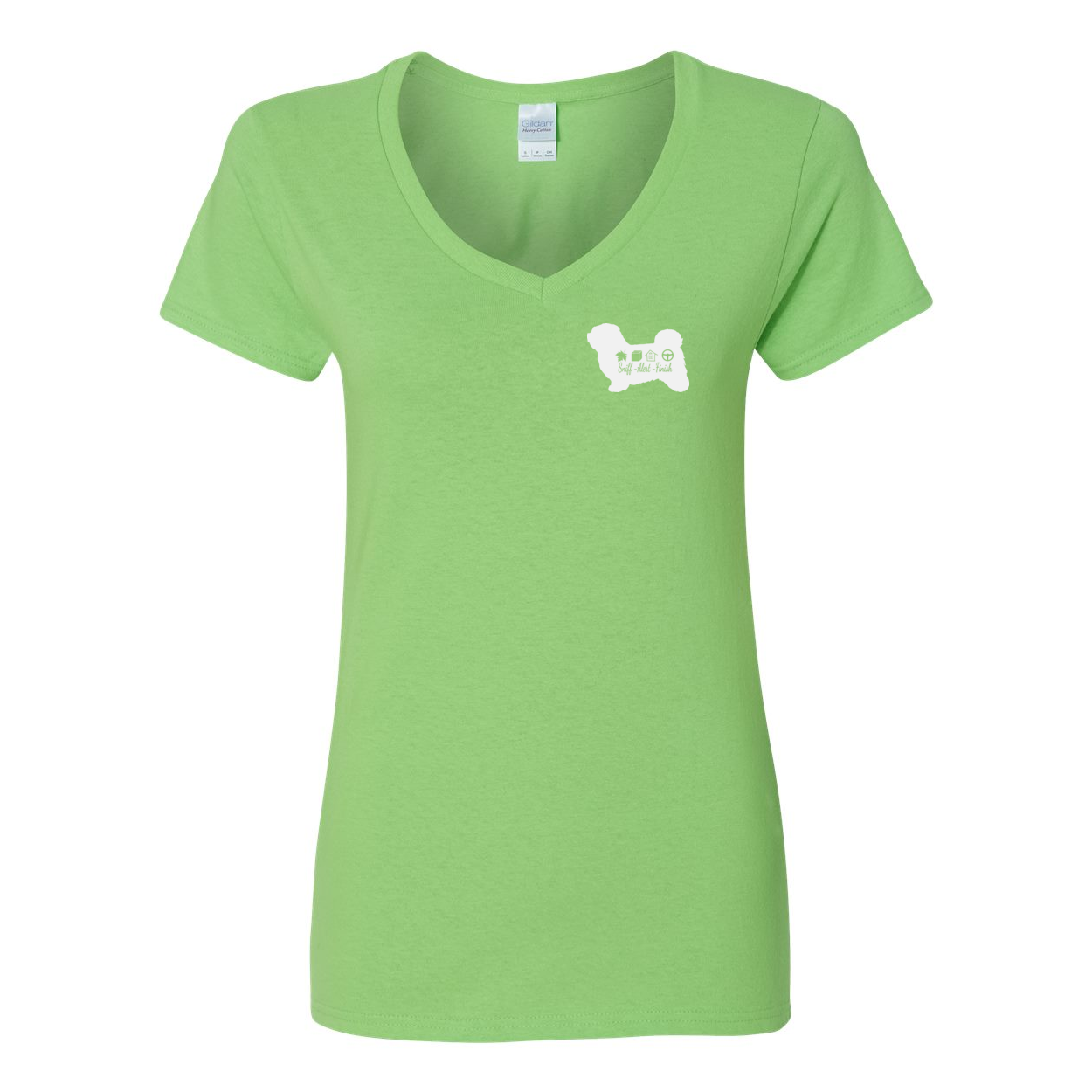 Havanese Scent F/B Women's V-Neck T-Shirt