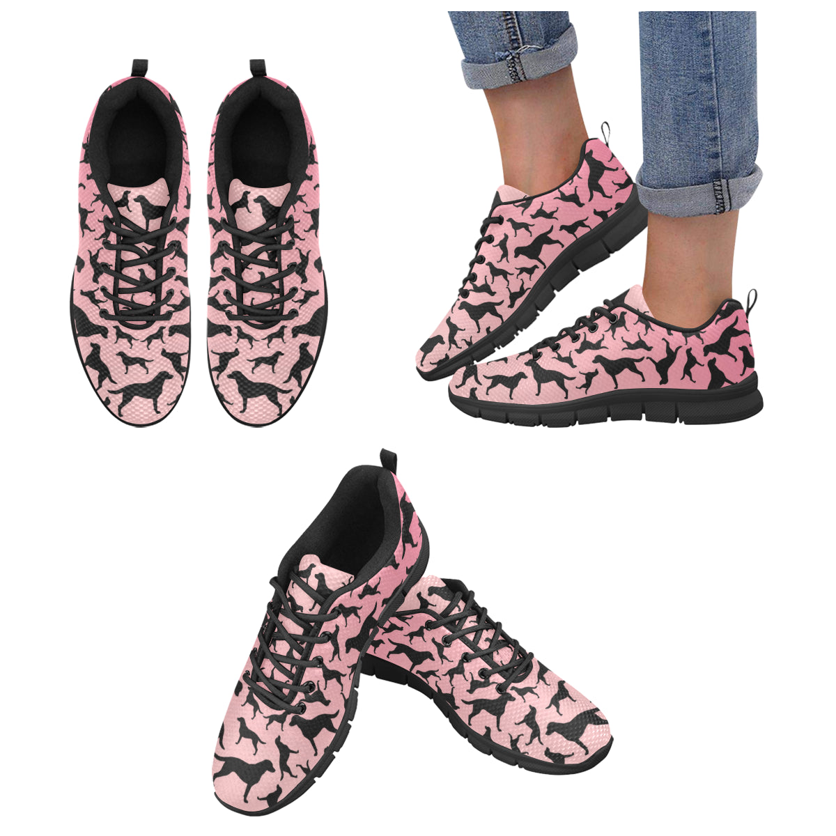 Chessie Color Blend Black Sole Athletic Shoe - WagALotBowWow