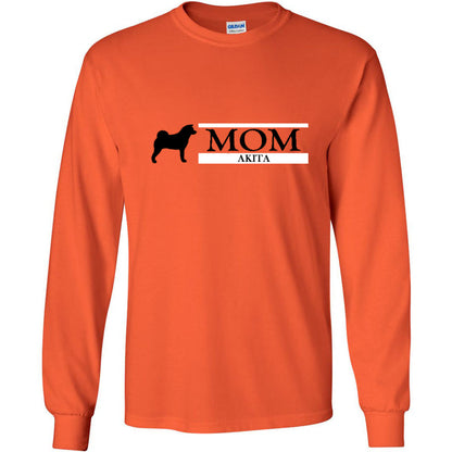 Akita Mom Black Ultra Cotton Long Sleeve T-Shirt