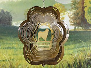 12"Dog Breed Wind Spinner - Copper