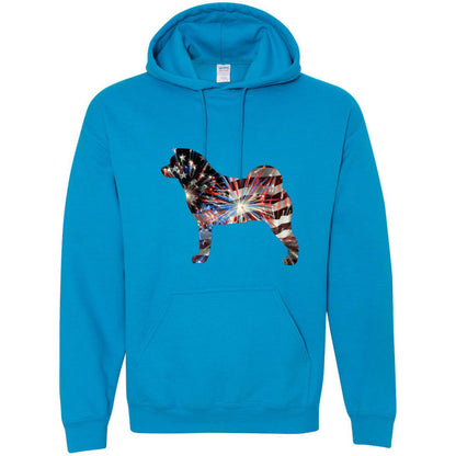 Patriotic Akita Gildan Unisex Heavy Blend Hooded Sweatshirt