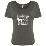 Leonberger Mom Proud White Women's Slouchy Tee