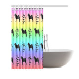 Akita_pastelblend_shower Shower Curtain 66"x72"