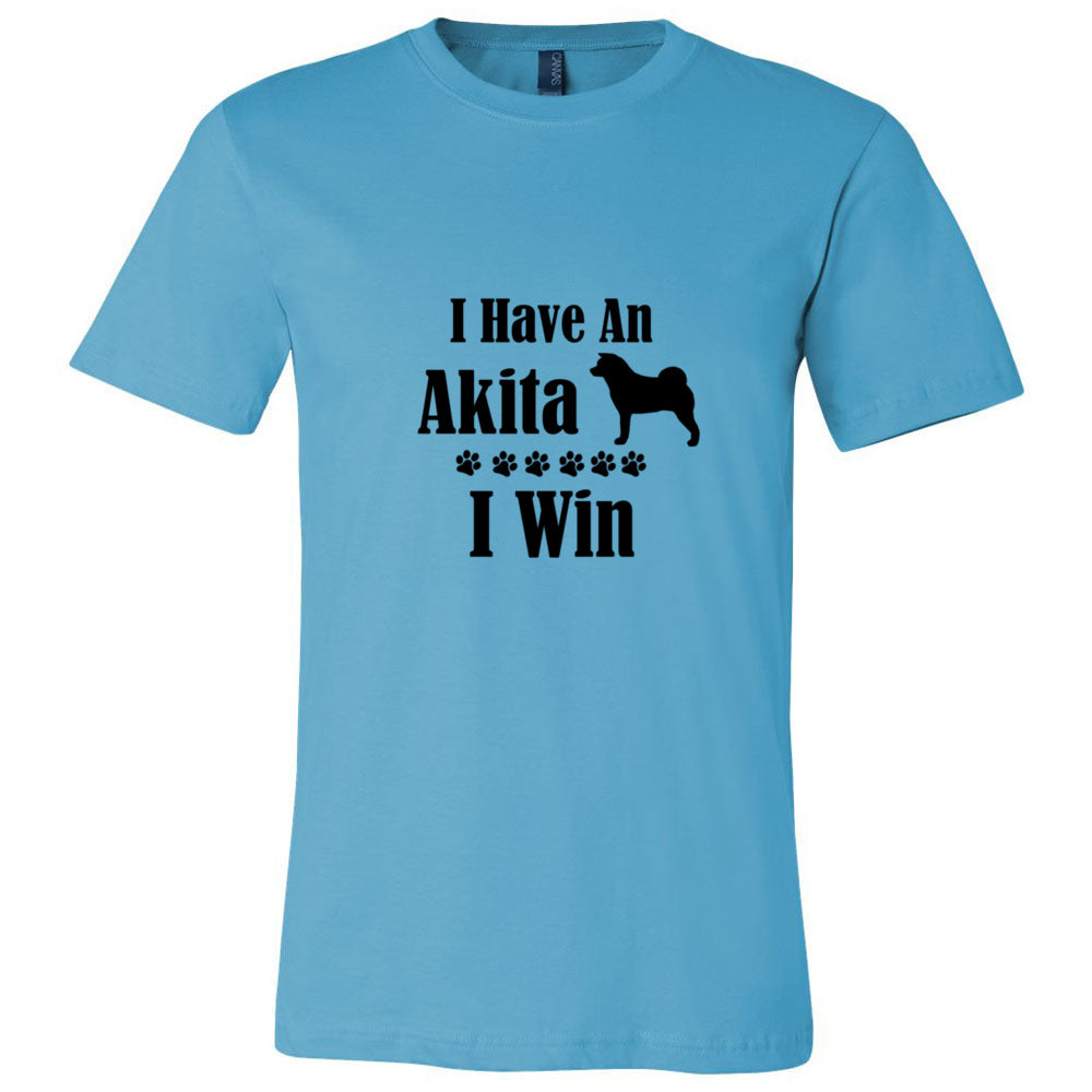 Have Akita I Win Unisex Short Sleeve Jersey Tee