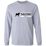 Akita Mom Black Ultra Cotton Long Sleeve T-Shirt