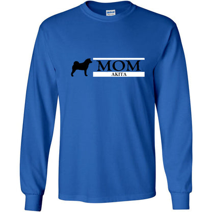 Akita Mom Black Ultra Cotton Long Sleeve T-Shirt