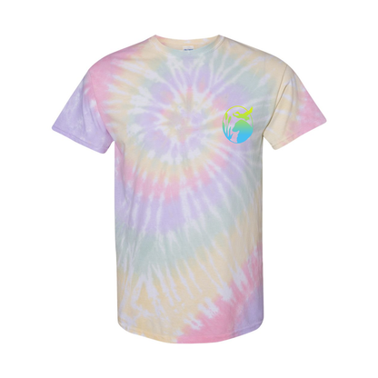 Flatty Life Front/Bac Spiral Tie-Dyed T-Shirt