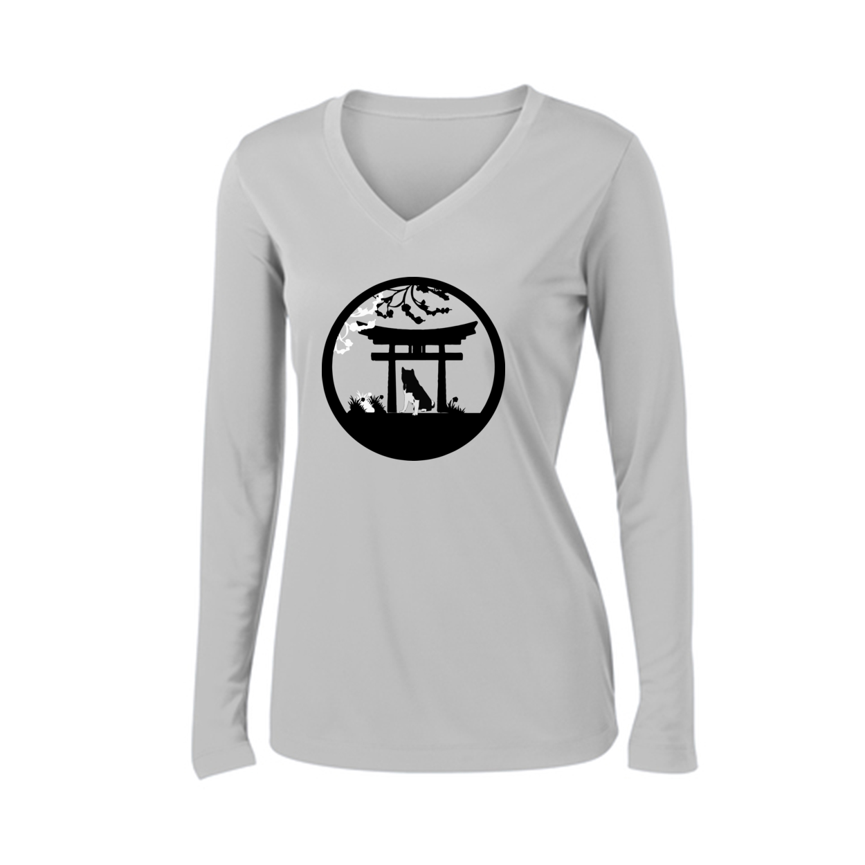 Akita Gate Ladies V-Neck LS Tee