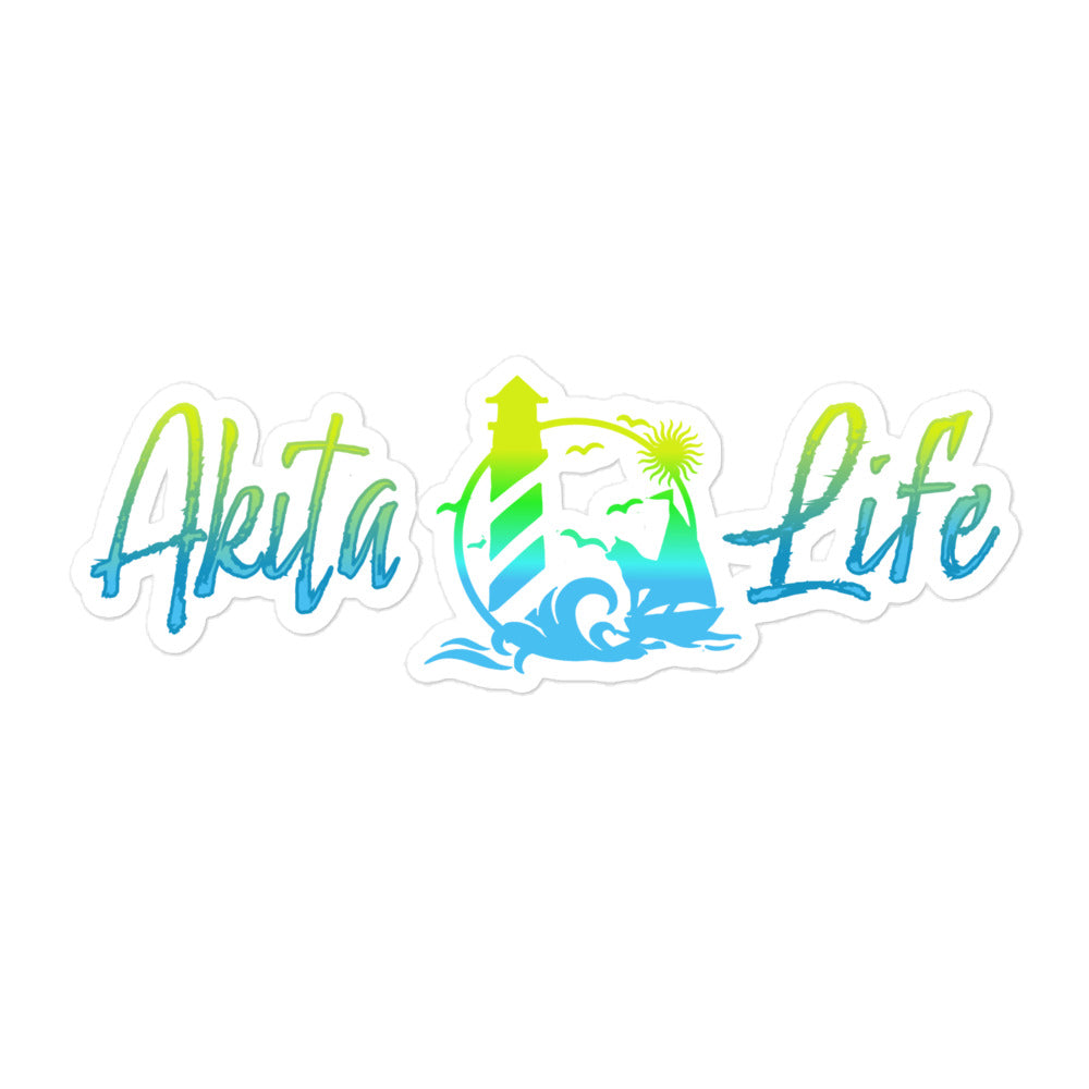 Akita Life Bubble-free stickers