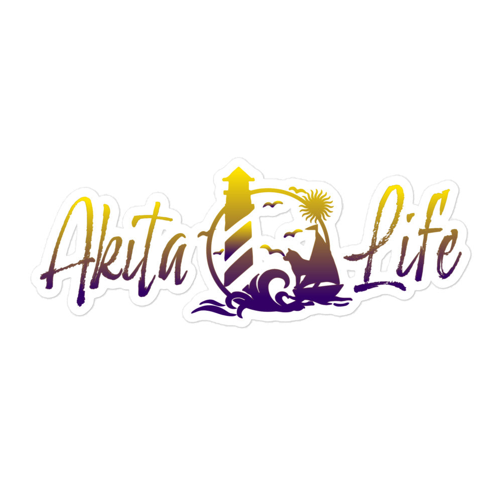 Akita Life Bubble-free stickers