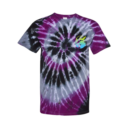 Flatty Life Front/Bac Spiral Tie-Dyed T-Shirt