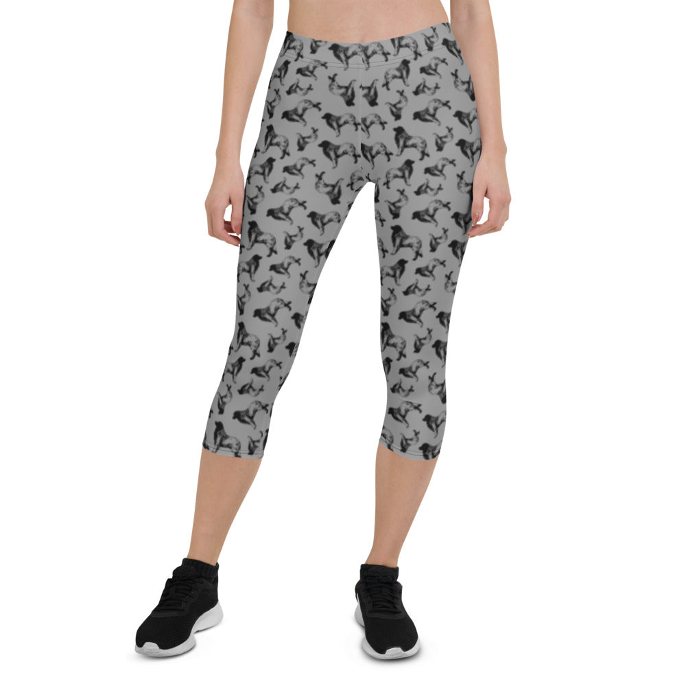 Leonberger Silhouette Capri Leggings