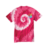 Flatty Life Front/Bac Spiral Tie-Dyed T-Shirt