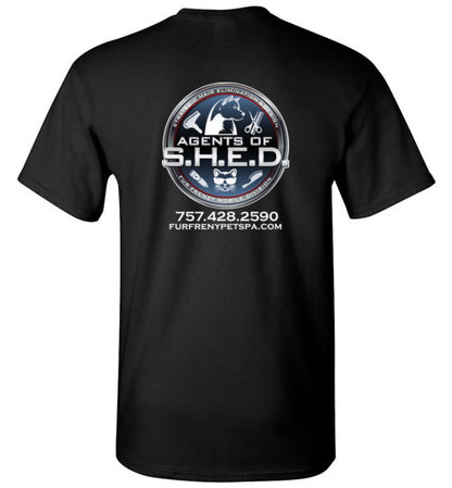 Kira SHED front and back logo with phone