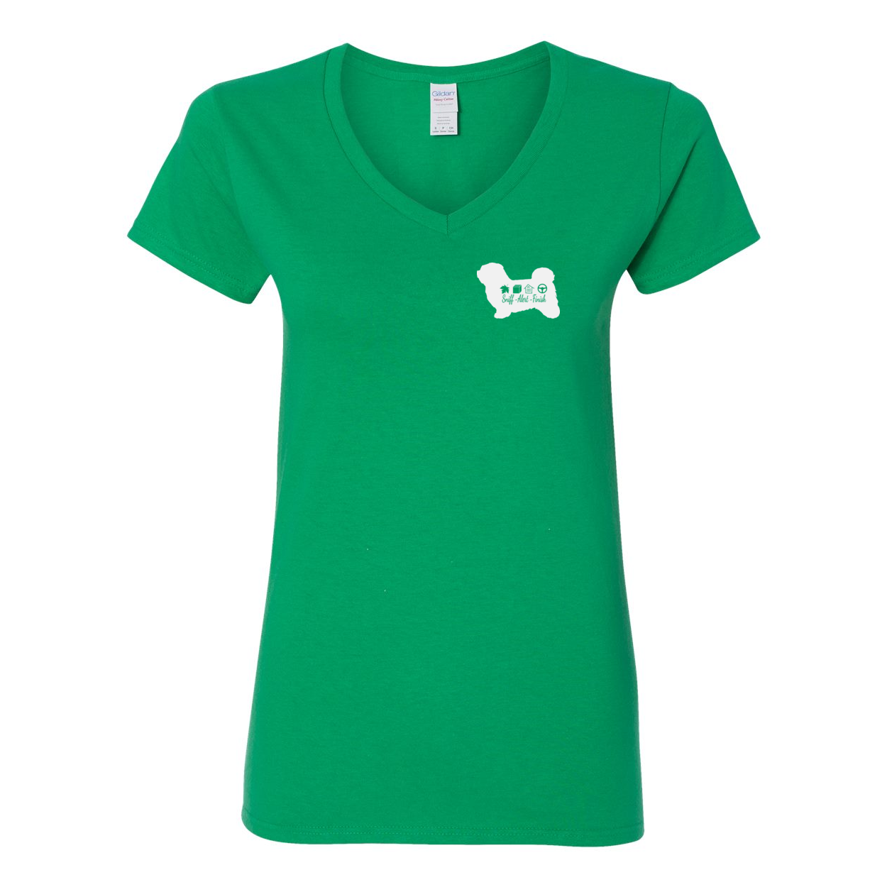 Havanese Scent F/B Women's V-Neck T-Shirt