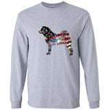 Patriotic Akita Gildan Unisex Ultra Cotton Long Sleeve T-Shirt