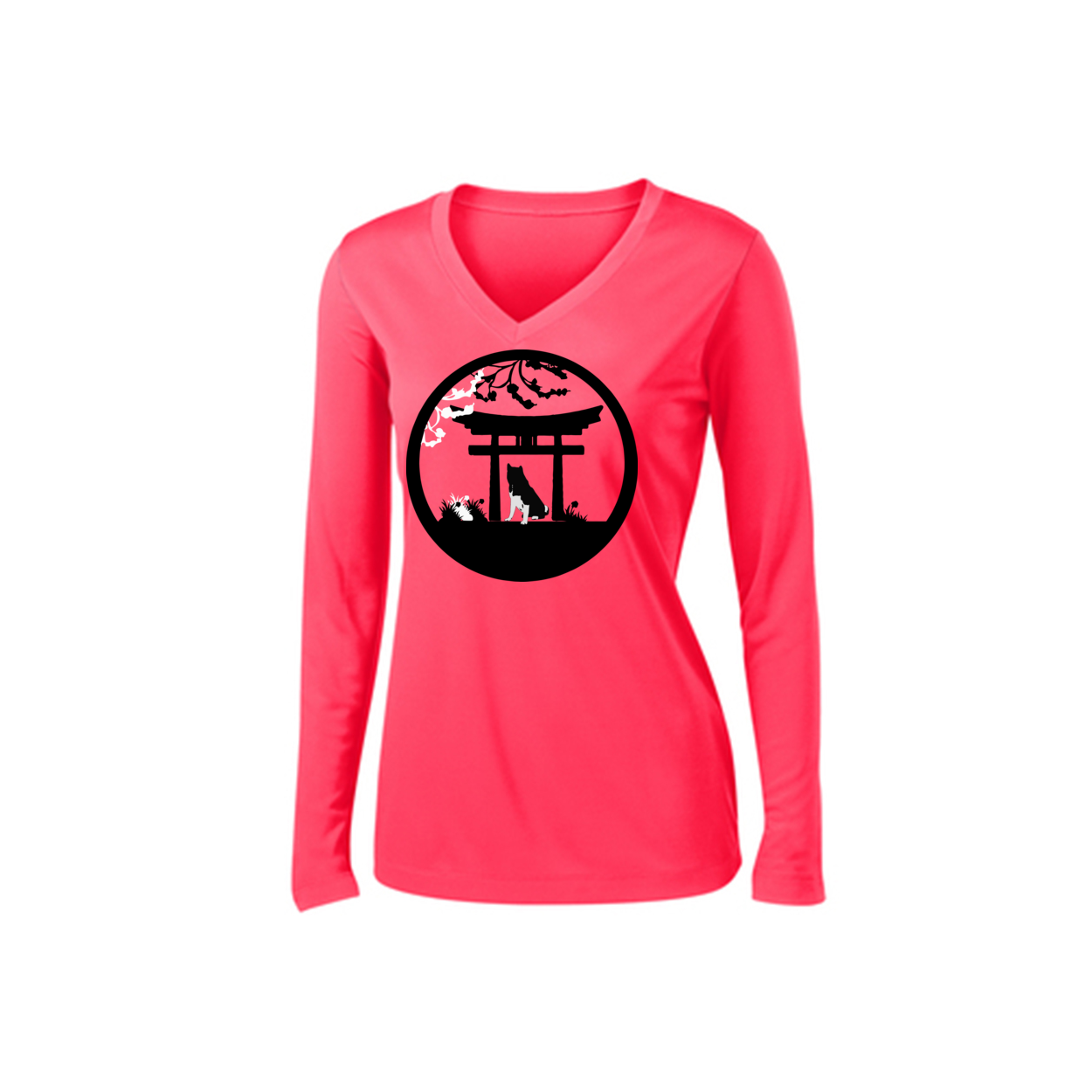 Akita Gate Ladies V-Neck LS Tee