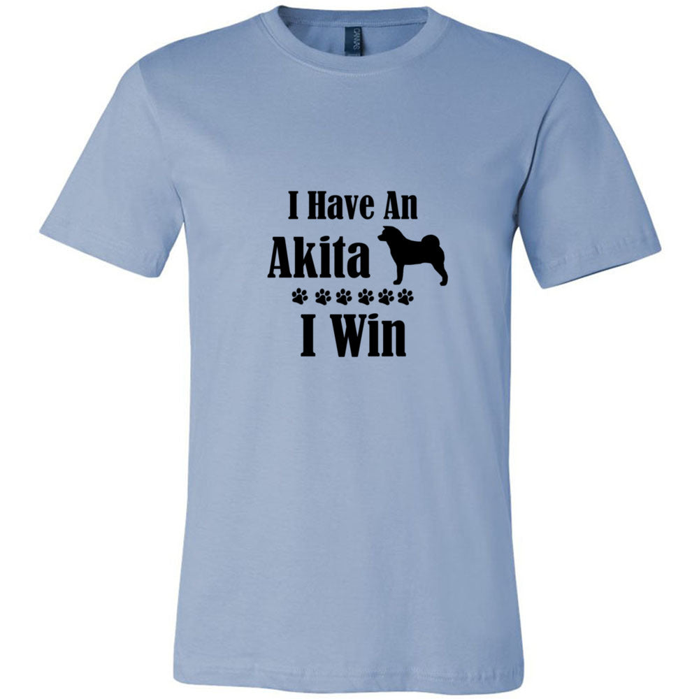 Have Akita I Win Unisex Short Sleeve Jersey Tee