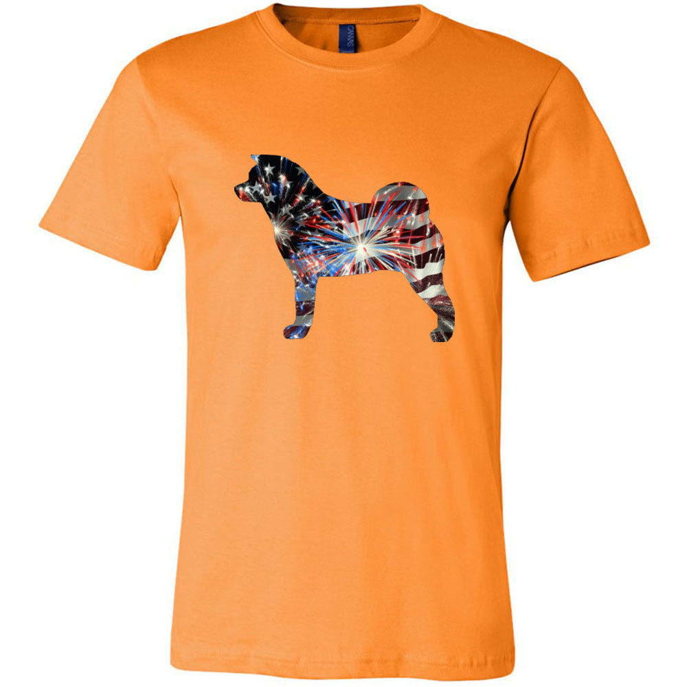 Patriotic Akita Unisex Short Sleeve Jersey Tee