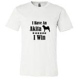 Have Akita I Win Unisex Short Sleeve Jersey Tee