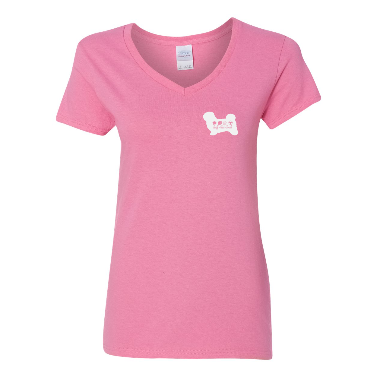 Havanese Scent F/B Women's V-Neck T-Shirt